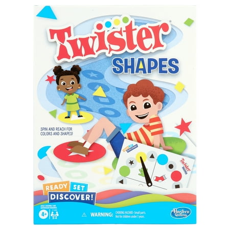 Twister Shapes Ready Set Discover Board Game for Preschool Kids and Family Ages 4 and Up, Only At Walmart