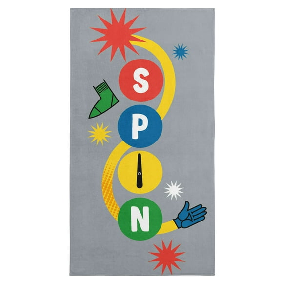 Twister Spin Around Microfiber Beach Towel 30x60 inches