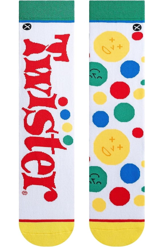 Twister Split Men's Crew Socks