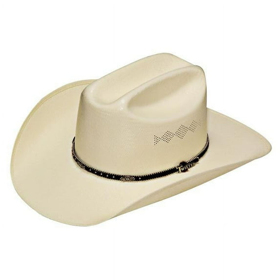 Twister T7153848-6.875 8X Shantung Western Hat, Natural - Size 6.87