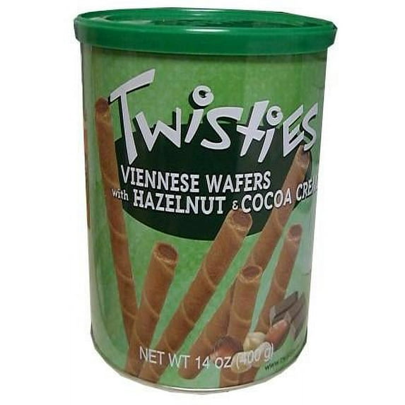 Twisties Wafer Rolls, Hazelnut and Cocoa, 400g