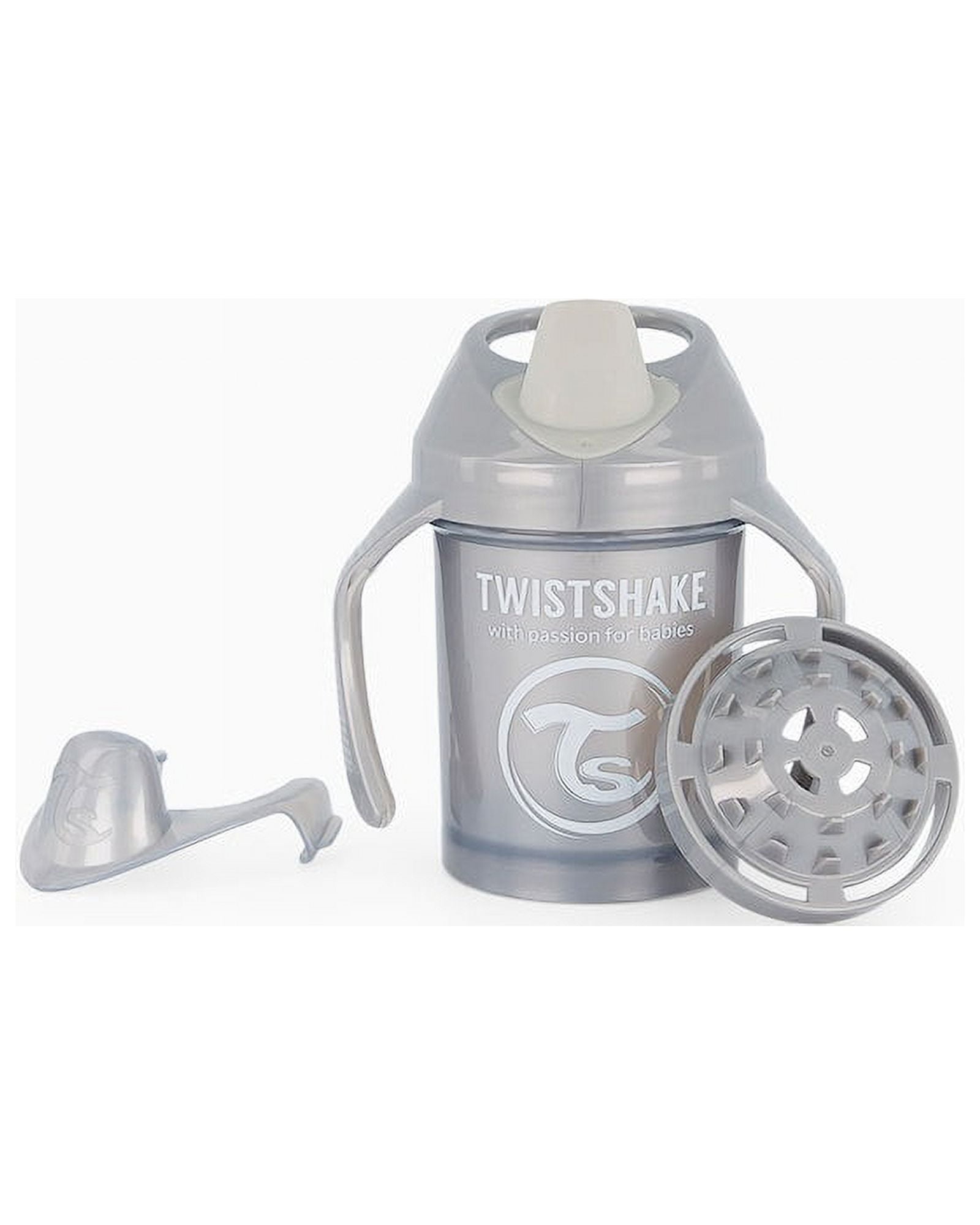 Twistshake Mini Cup 230ml 4+m, Pearl Grey