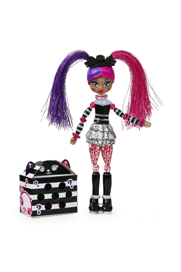 Twisty Girlz, Kitty Katt Transforming Doll To Collectible Bracelet with Mystery Twisty Petz, for Kids Aged 4 and Up