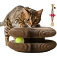thumbnail image 1 of Twisty Paws Cat Toy, Elvessa Cat Toy, Magic Organ Kitty Scratching Board, Reversible Infinity Interactive Cats Cardboard Kitten Scratcher Pads for Indoor Cats (1pc), 1 of 7