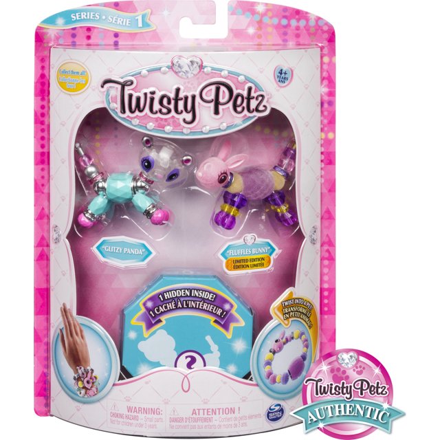 Twisty Petz - 3-Pack - Glitzy Panda, Fluffles Bunny and Surprise ...