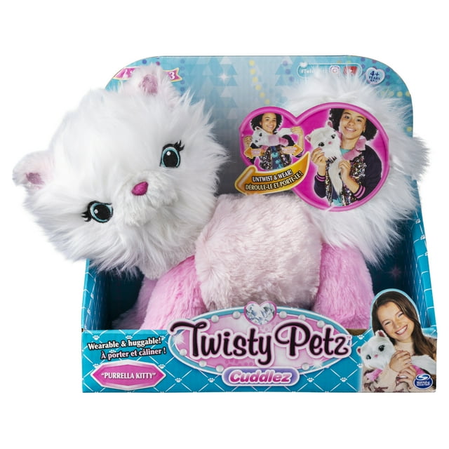 Twisty Petz Cuddlez, Purrella Kitty Transforming Collectible Plush for Kids Aged 4 and up