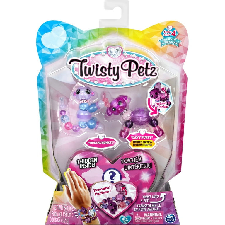 Twisty Petz, Series 4 3-Pack, Ticklez Monkey, Lavy Puppy and Twisty Petz, Series 4 3-Pack, Ticklez Monkey, Lavy Puppy and