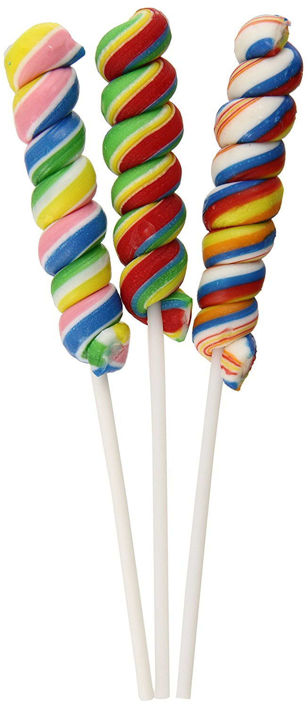  Mixed Fruit Flavor Large Rainbow Lollipops Candy