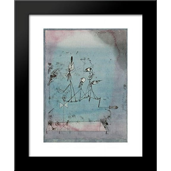 Twittering Machine 20x24 Framed Art Print by Paul Klee