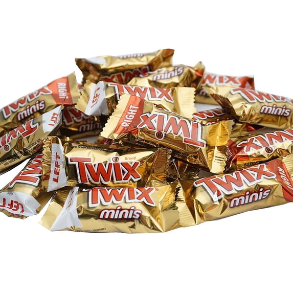 Twix Bar Mini Size Milk Chocolate Bulk (1 pound Bag)