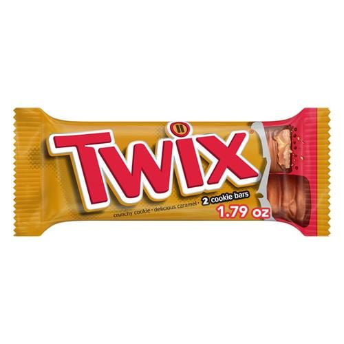 Twix Caramel Cookie Bar, 1.79 Oz - Pack of 2