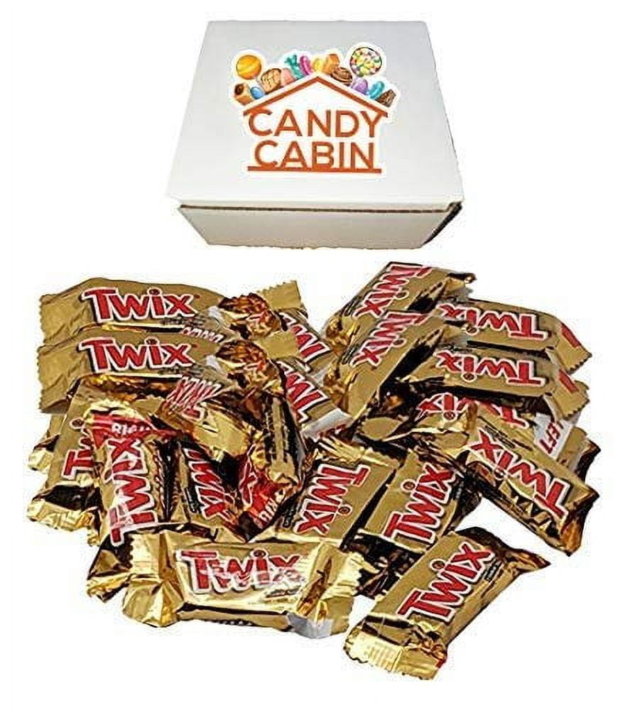Twix Caramel Minis Milk Chocolate Cookie Bars, Bulk Pack By CANDY CABIN 2 Lb