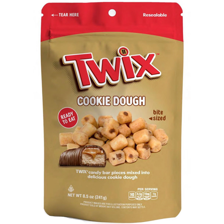 Twix Edible Cookie Dough Bites, 8.5 Ounce Resealable Bag