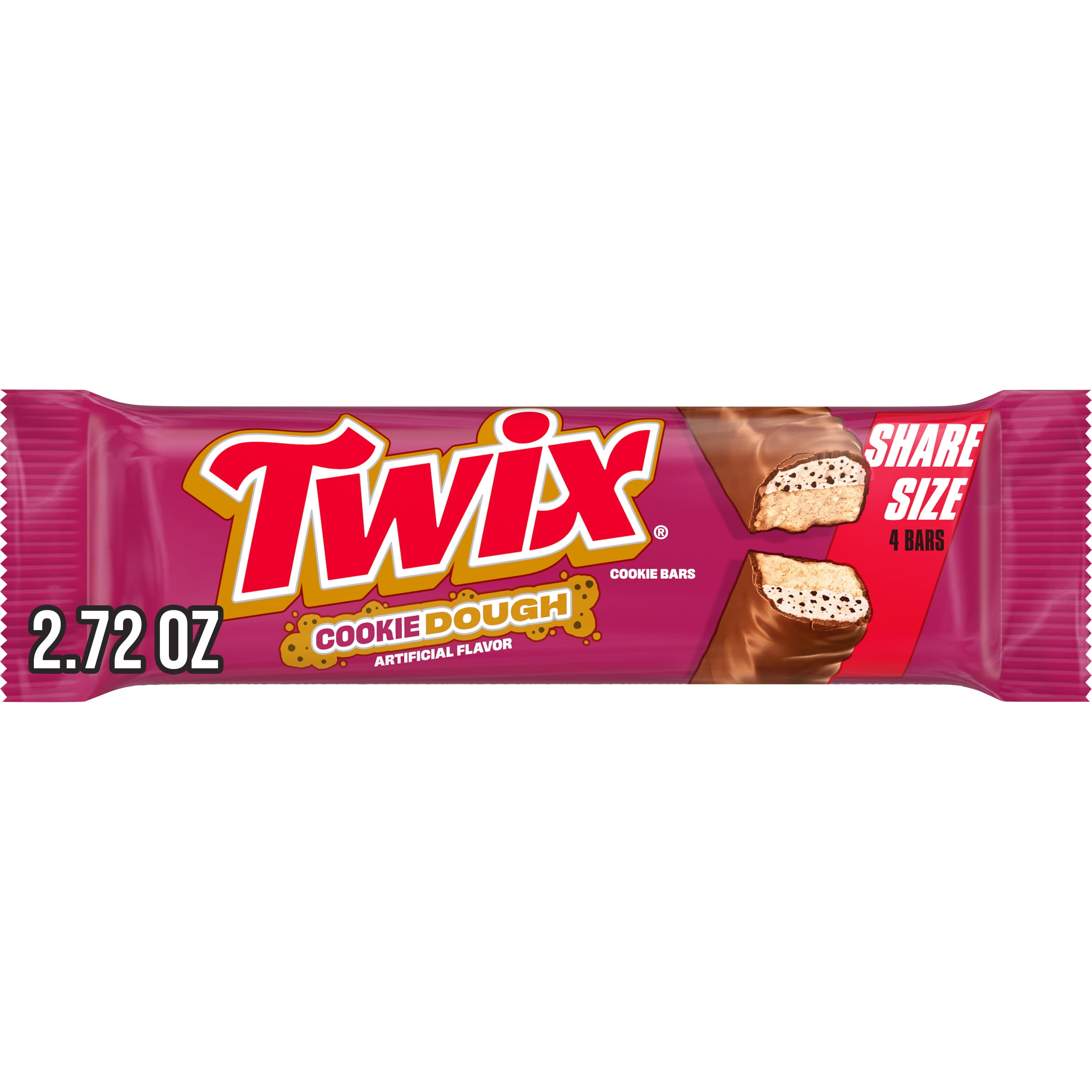 Twix Cookie Dough Milk Chocolate Bars, Share Size - 2.72 oz