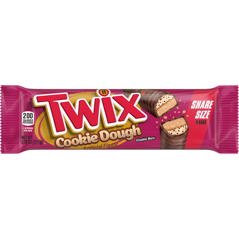 Twix Cookie Dough Milk Chocolate Bars, Share Size - 2.72 oz