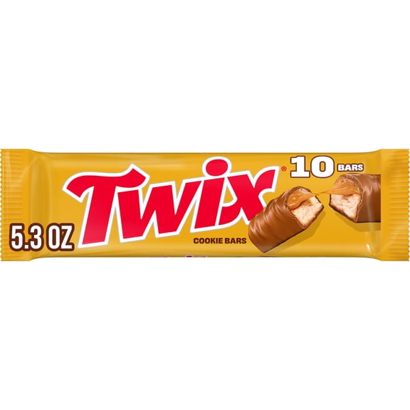 Twix Fun Size Caramel Chocolate Bars - 10 Ct