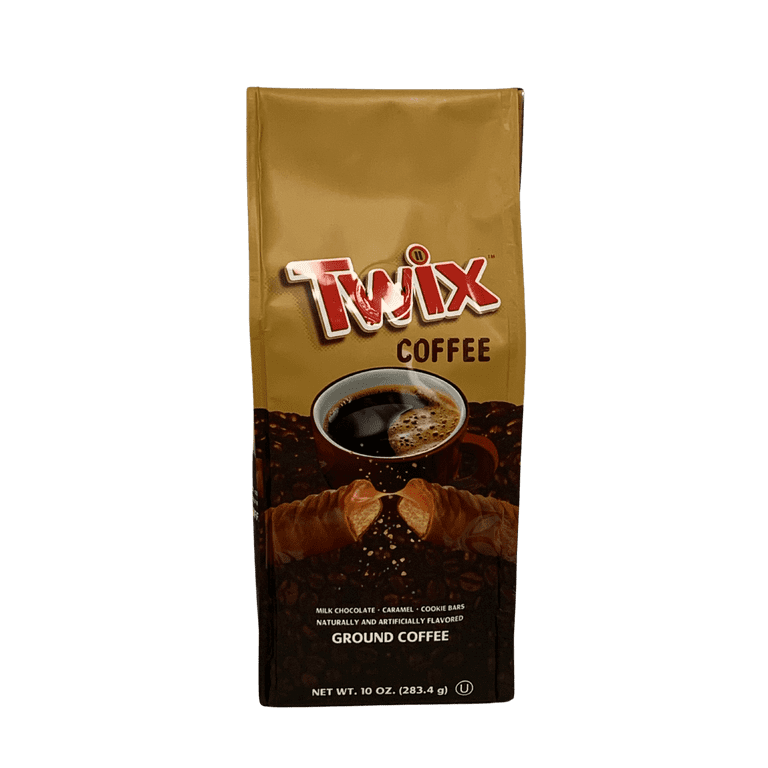TWIX Caramel Cookie Bar Flavored Ground Coffee, Medium Roast, 10