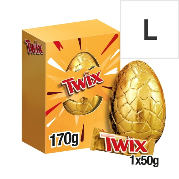 Twix Milk Chocolate Easter Egg 170g, Imported from Britain