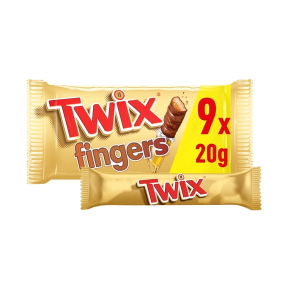 Twix Multipack Chocolate Bars Biscuits 9x20g, Imported from Britain