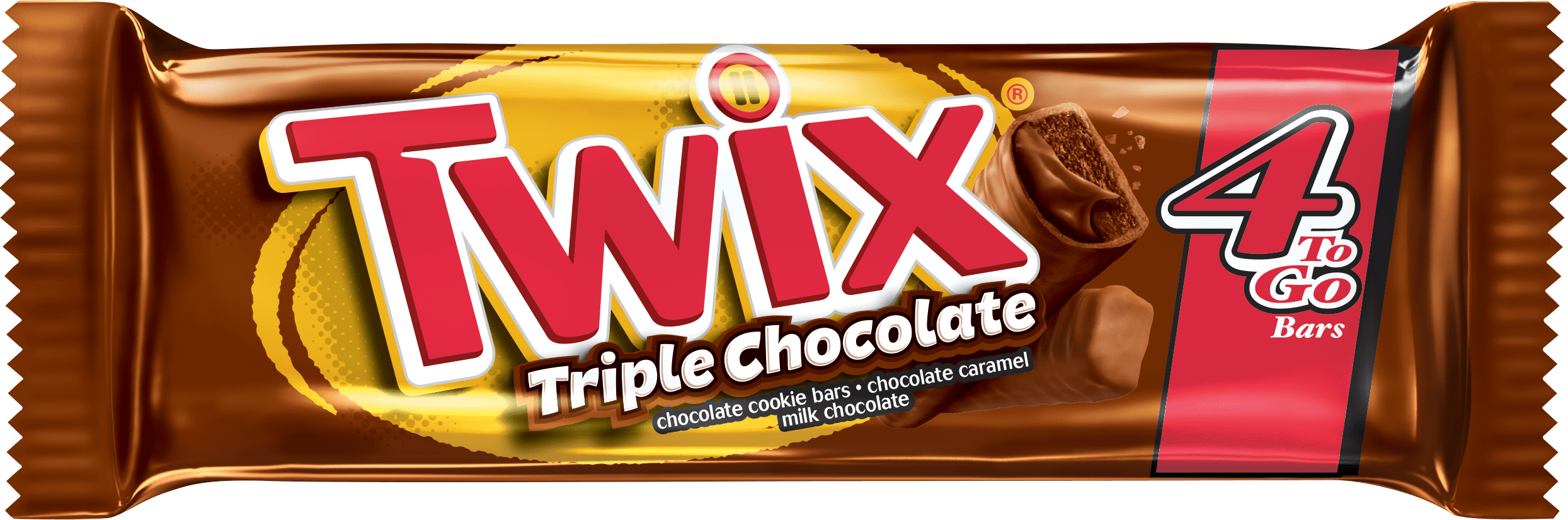 Twix Triple Chocolate Sharing Size Cookie Bar Candy, 2.82 Ounce