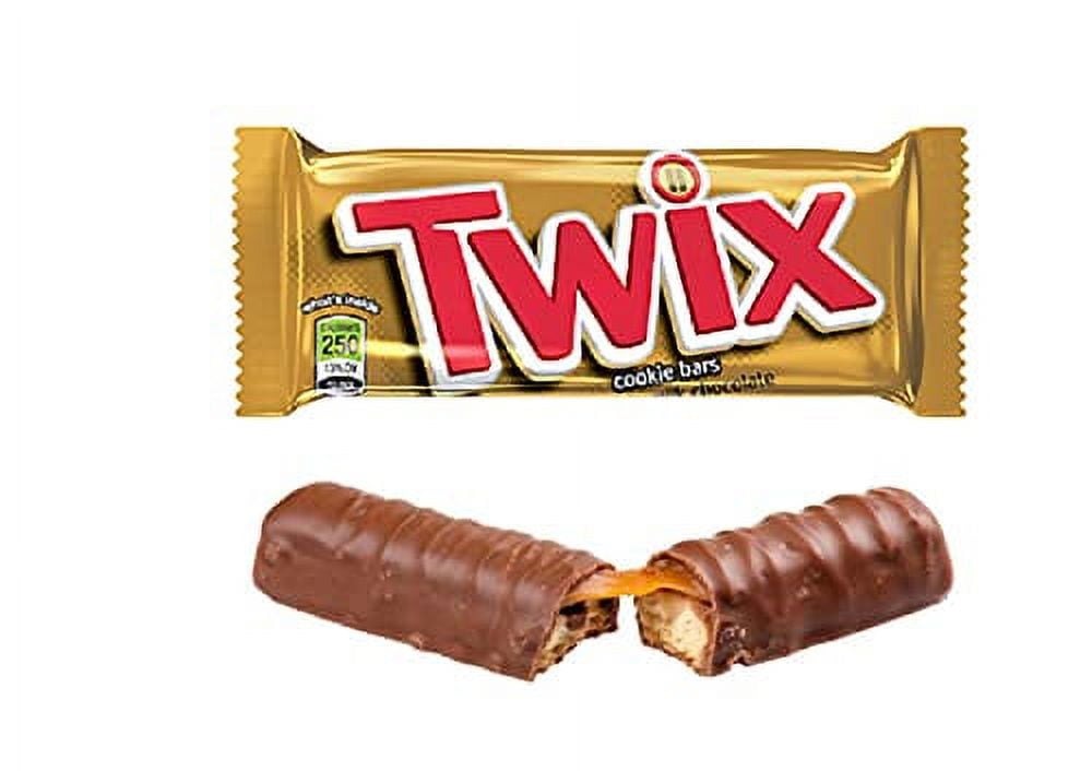 Twix Twin Chocolate Bars 50g Pack of 12 (50g x 12 Bars)