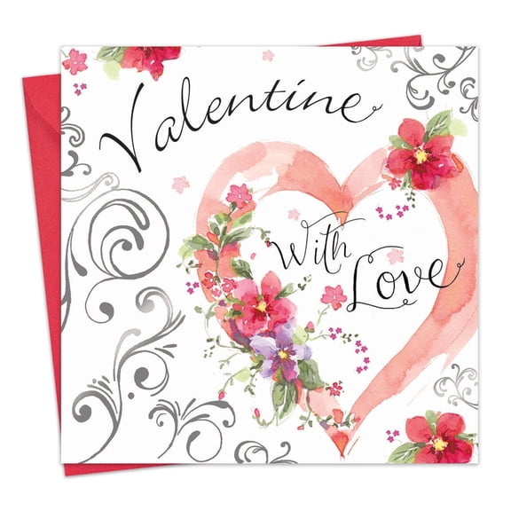 Twizler Happy Valentines Day Card - Valentine Greeting Card - For Him For Her - Wife Husband Boyfriend Girlfriend