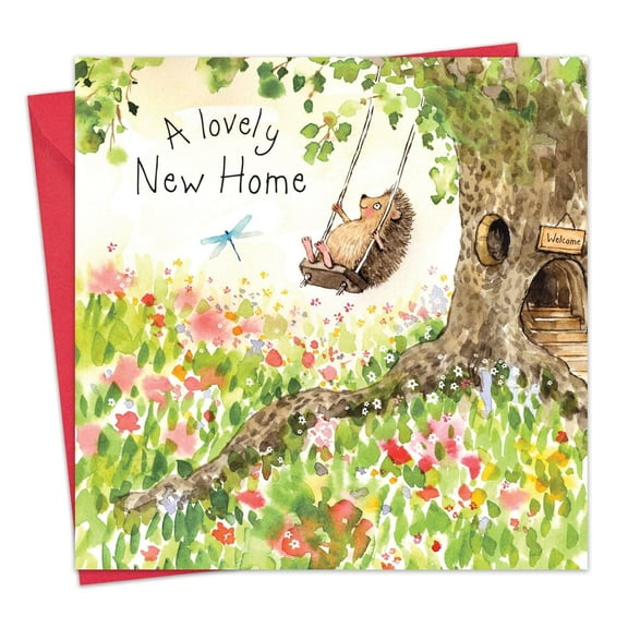 Twizler New Home Card Cute Hedgehog - Housewarming Greeting Card for Him Her Couple - Moving House
