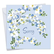 Twizler Sorry Card - Orchid Floral - Im Sorry Card Apology for Her - Sympathy For Your Loss - Thinking Of You