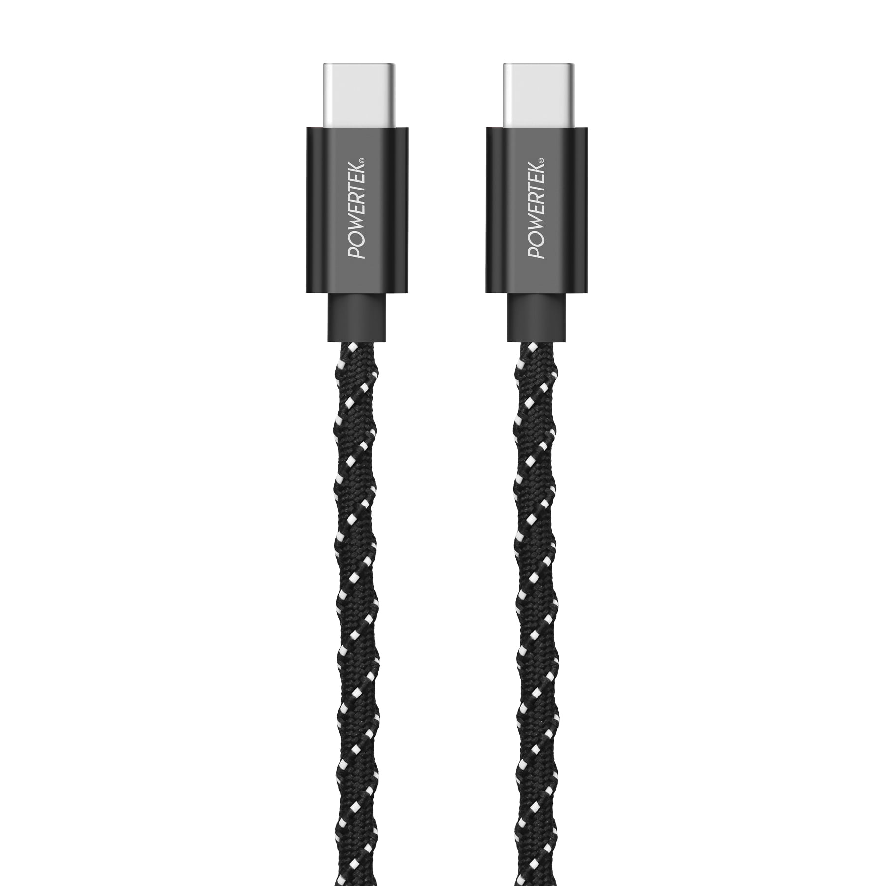 Liquipel Powertek Twizzler USB-C to USB-C - Black