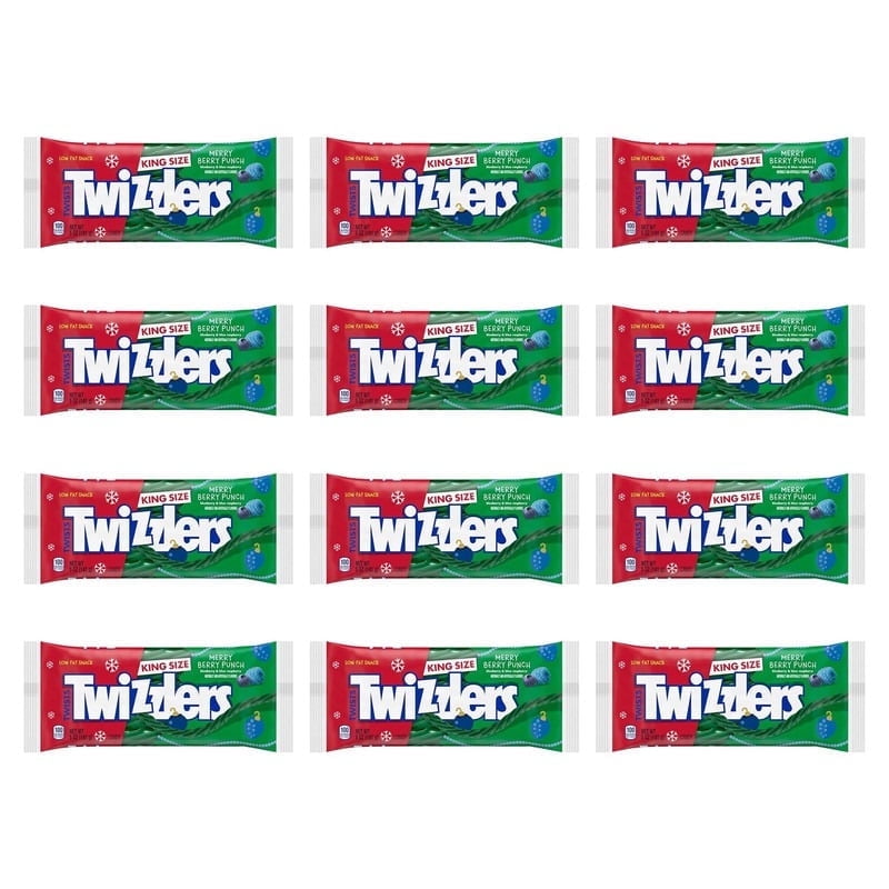 Twizzler Merry Berry Punch - 5 oz Bags - Pack of 12 - Candy for the Holiday Season