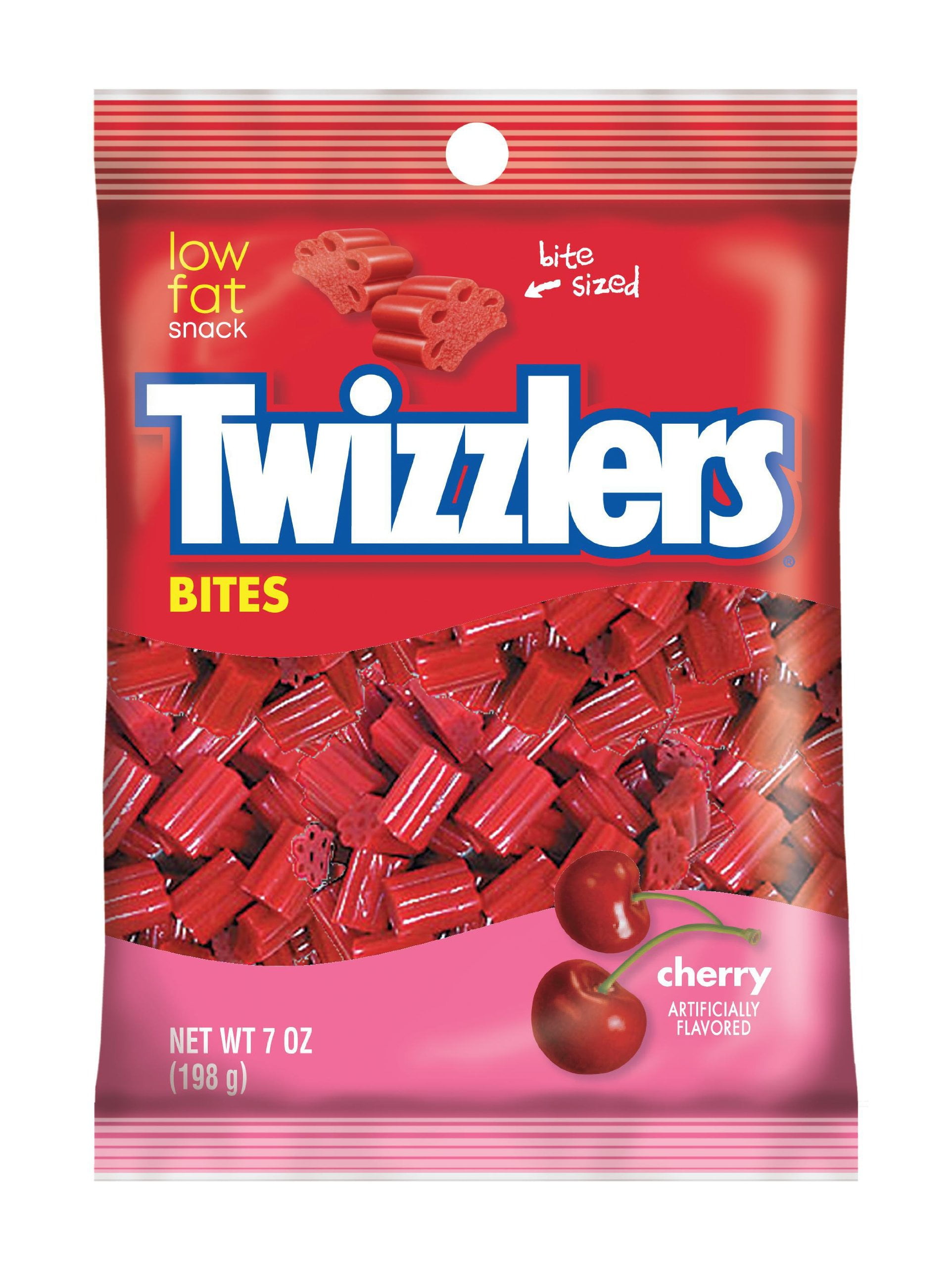 Twizzlers Bites Cherry Candy Bags, 7 Oz (12 Count)