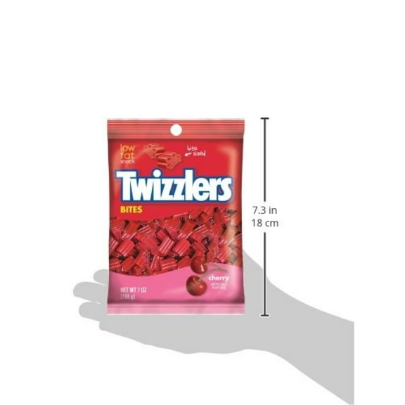 Twizzlers Bites Cherry Flavored Licorice Candy (Pack of 5)