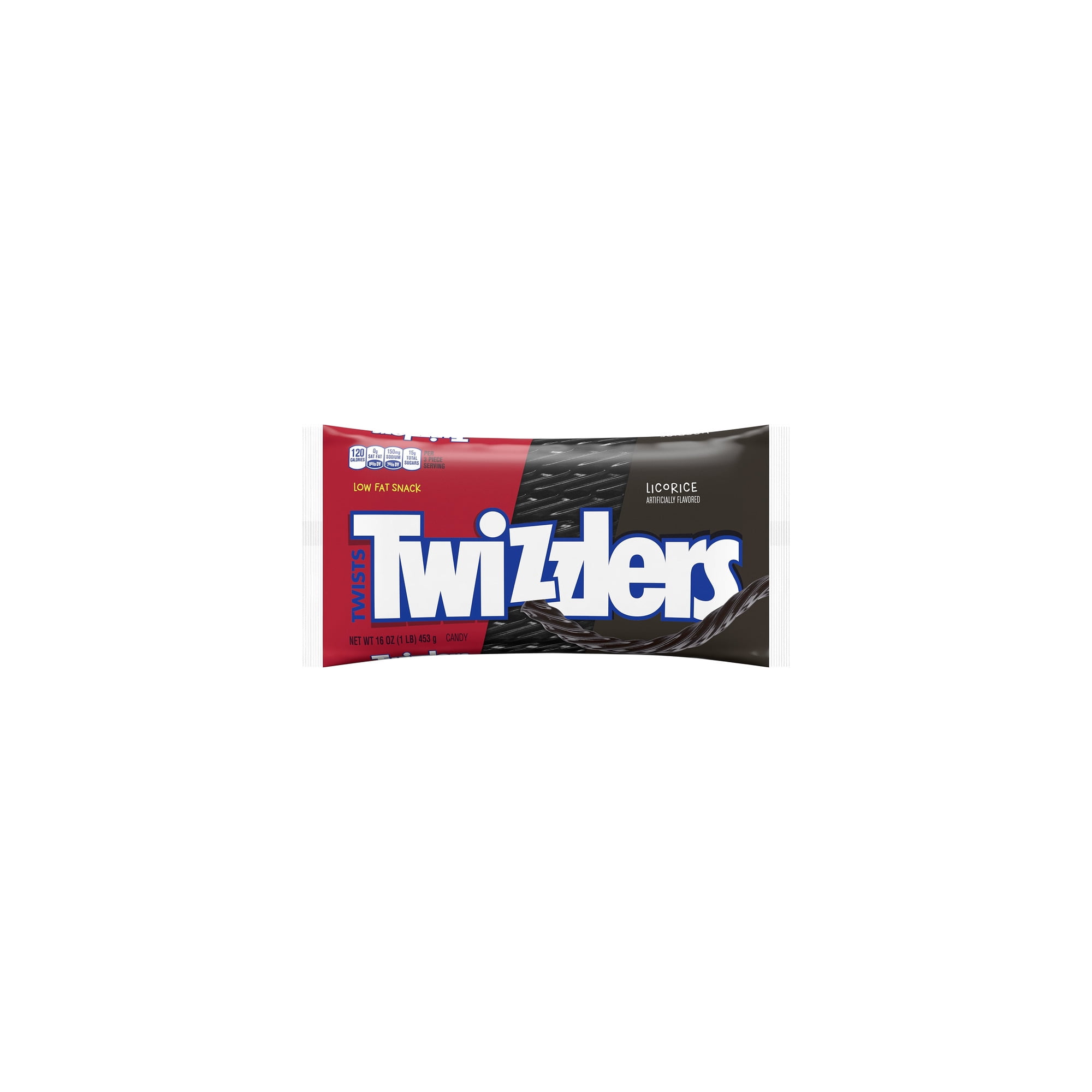Twizzlers Black Licorice Twists 16 oz (Pack of 5)