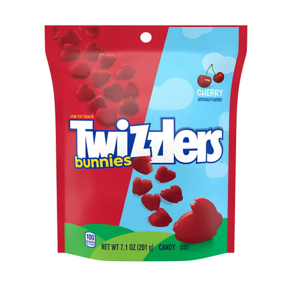 Twizzlers Cherry Bunnies Easter Candy, Bag 7.1 oz