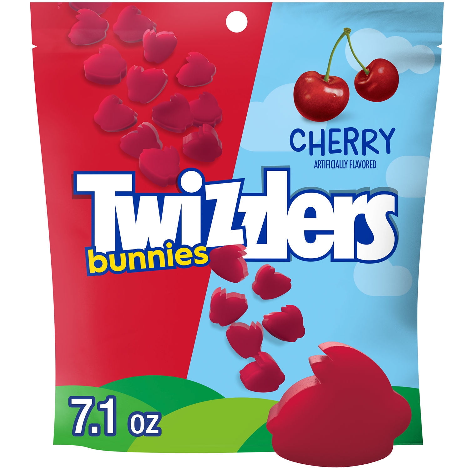 Twizzlers Cherry Bunnies Chewy Easter Candy for Parties, Basket