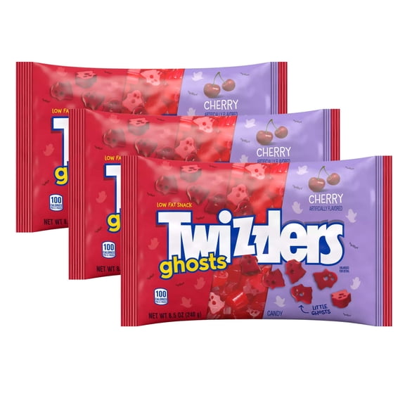 Twizzlers Cherry Flavored Ghosts Chewy Candy 8.5 oz Bag