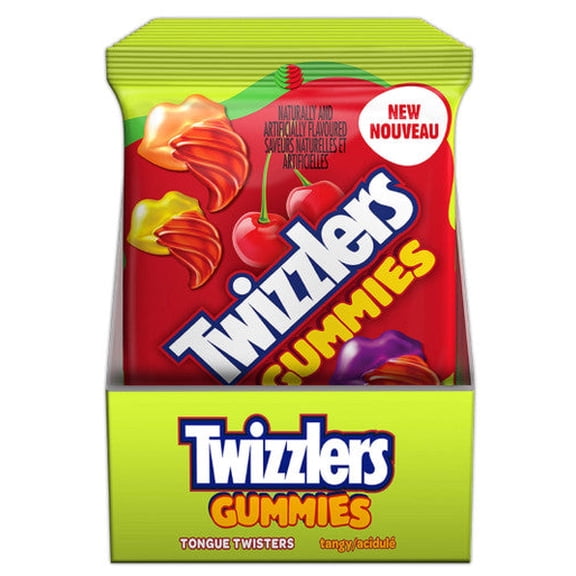 Twizzlers Gummies- Tangy Tongue Twisters Candy, 182g/6.4 oz. (10ct)