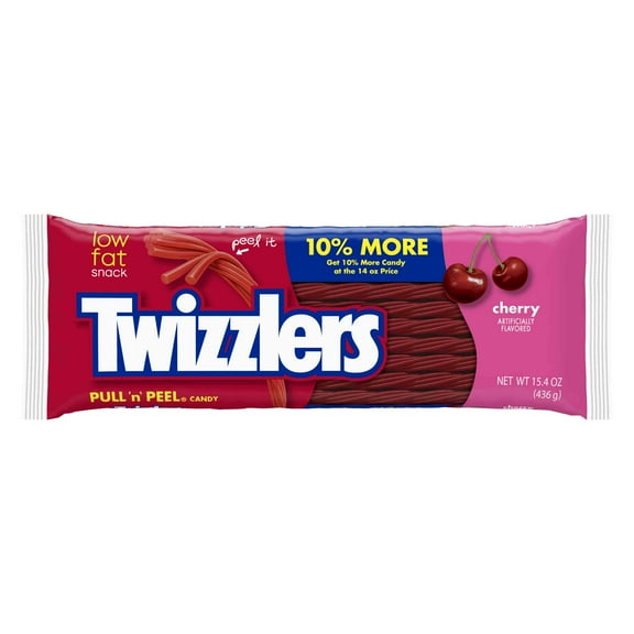 Twizzlers Pull N Peel Cherry Candy, 15.4 Oz