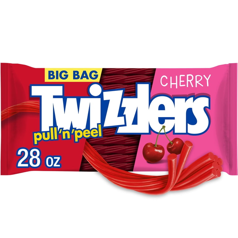 Twizzlers, Pull 'N' Peel Cherry Flavored Licorice Style, 28 oz Big