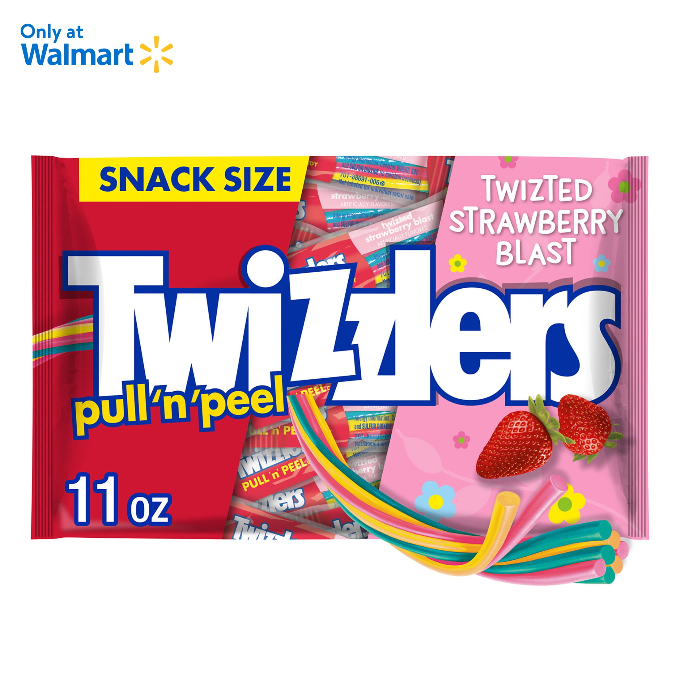 Twizzlers Pull 'N' Peel Twizted Strawberry Blast Chewy Snack