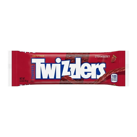 Twizzlers Strawberry Licorice - 2.5oz Bar - 4 Pack - SHIPS FREE