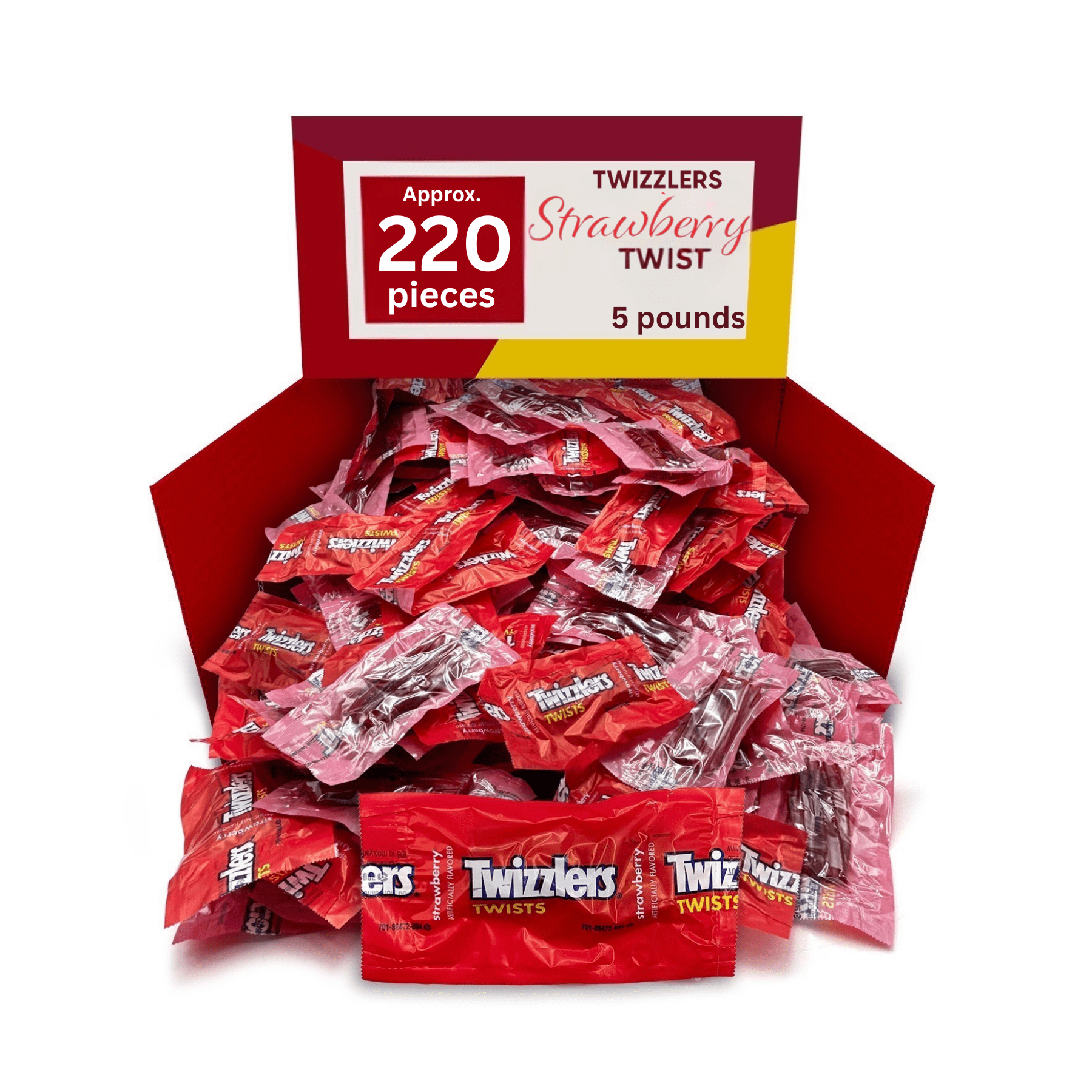 Twizzlers Strawberry Twist Candy - 5 lb