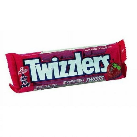 Twizzlers, Strawberry Twists 2.5 oz (Pack of 32)