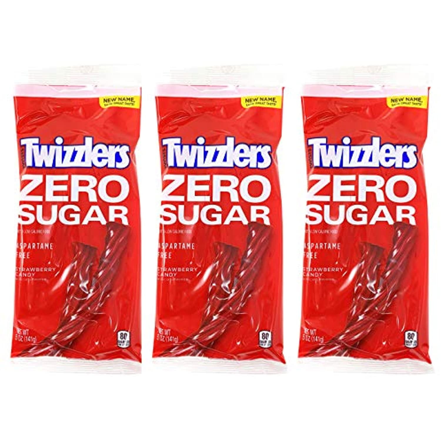 Twizzlers SugarFree Strawberry Twists 5 Ounce, Pack Of 3