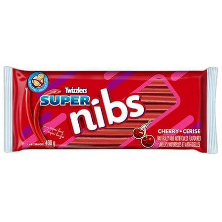 Twizzlers Super Nibs Cherry Flavored (400g /14oz per pack) {Imported from Canada}