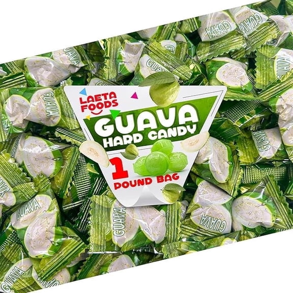 St.Patrick's Day Guava Candy | 1 Pound Bag | Exotic Candy Individually Wrapped | Classic Guava Hard Candies for Buffets, Gifting, Party Treats, Events, Office Bowls & Sharing