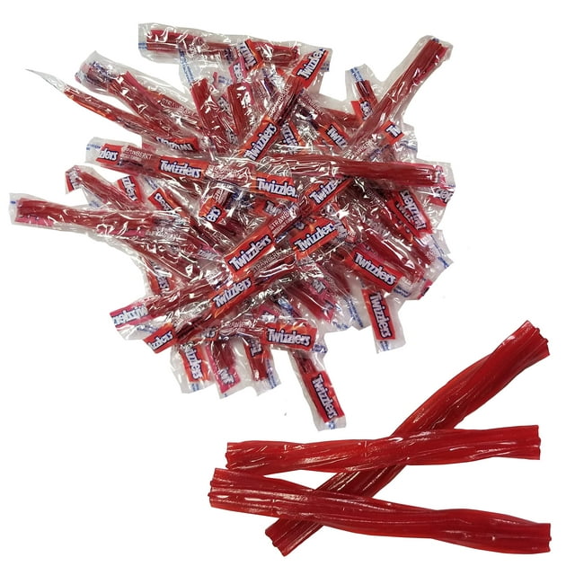 Twizzlers Twists Strawberry Flavored BDF6 Wrapped Candy 2 Pound Bag