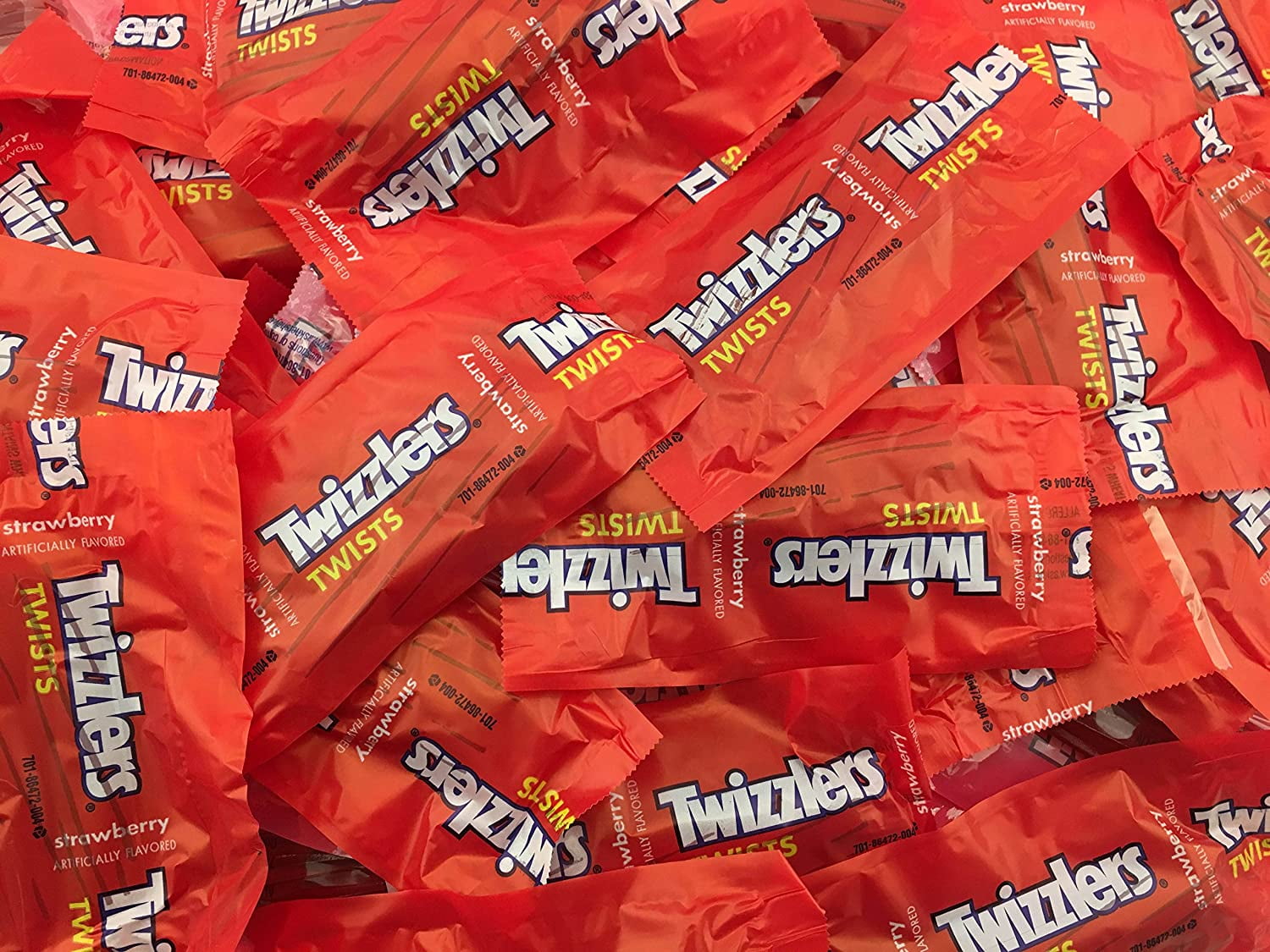 Twizzlers Twists Strawberry Flavored Wrapped Candy, Individually