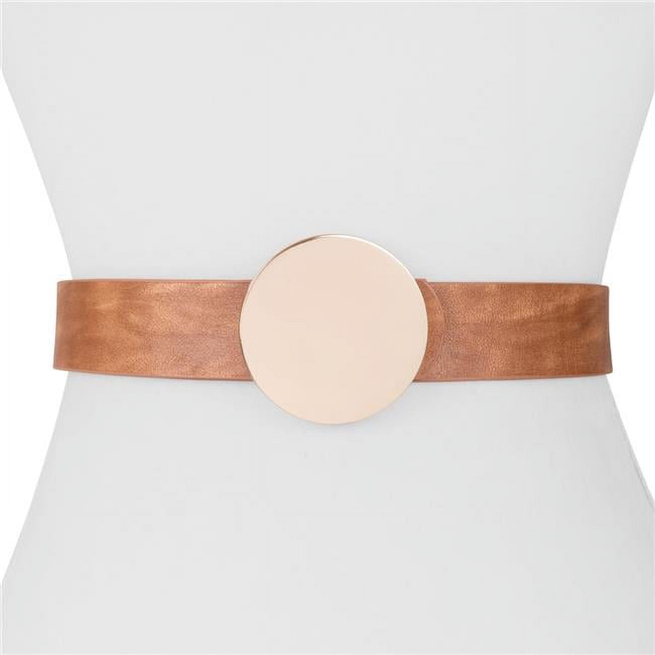 NEW Twelve Fasshion Belt Two 12 Fashion SJ20LUG Womens Designer Gold Round Buckle  main image 2
