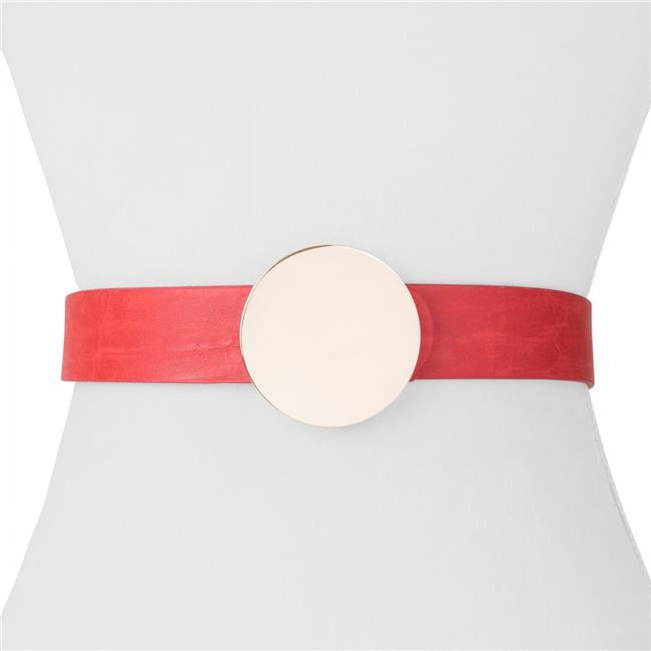 Two 12 Fashion SJ20LUG Womens Designer Gold Round Buckle 